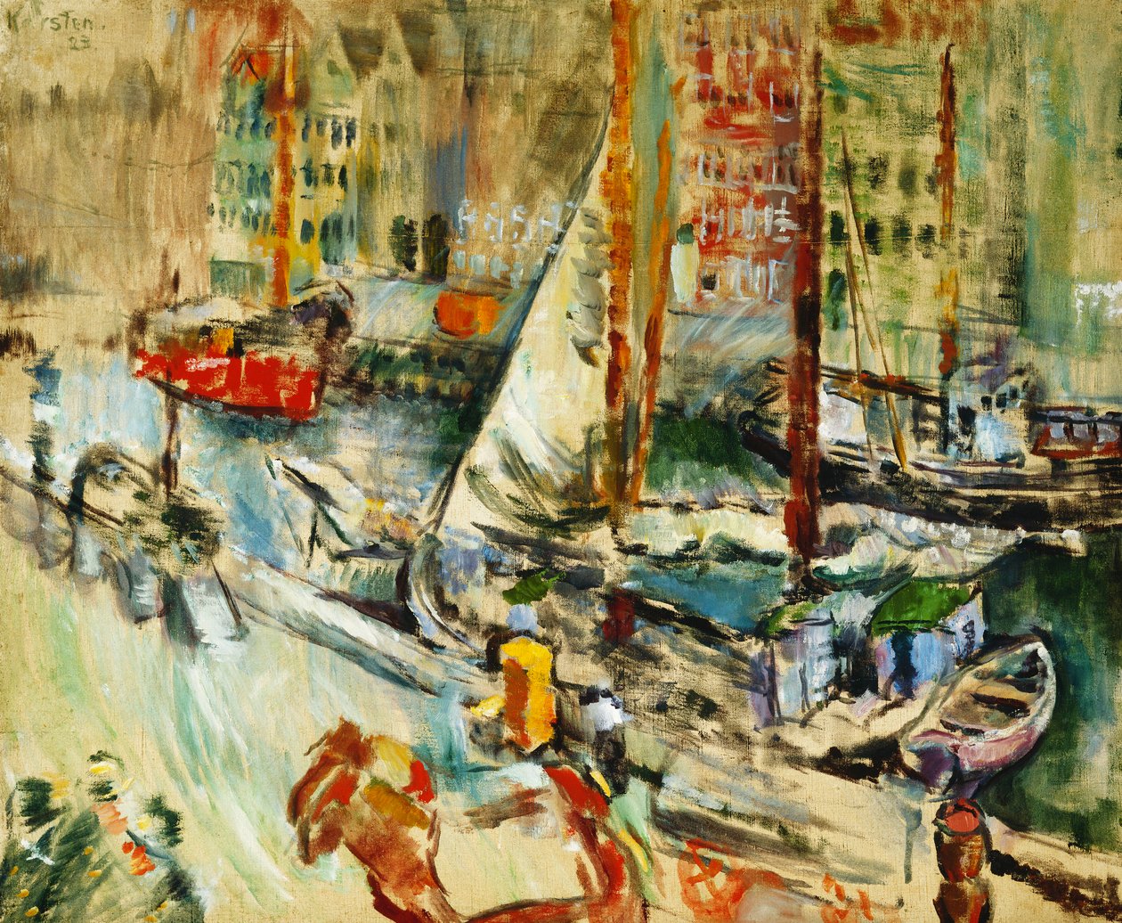 Från Nyhavn, 1923 av Ludvik Peter Karsten