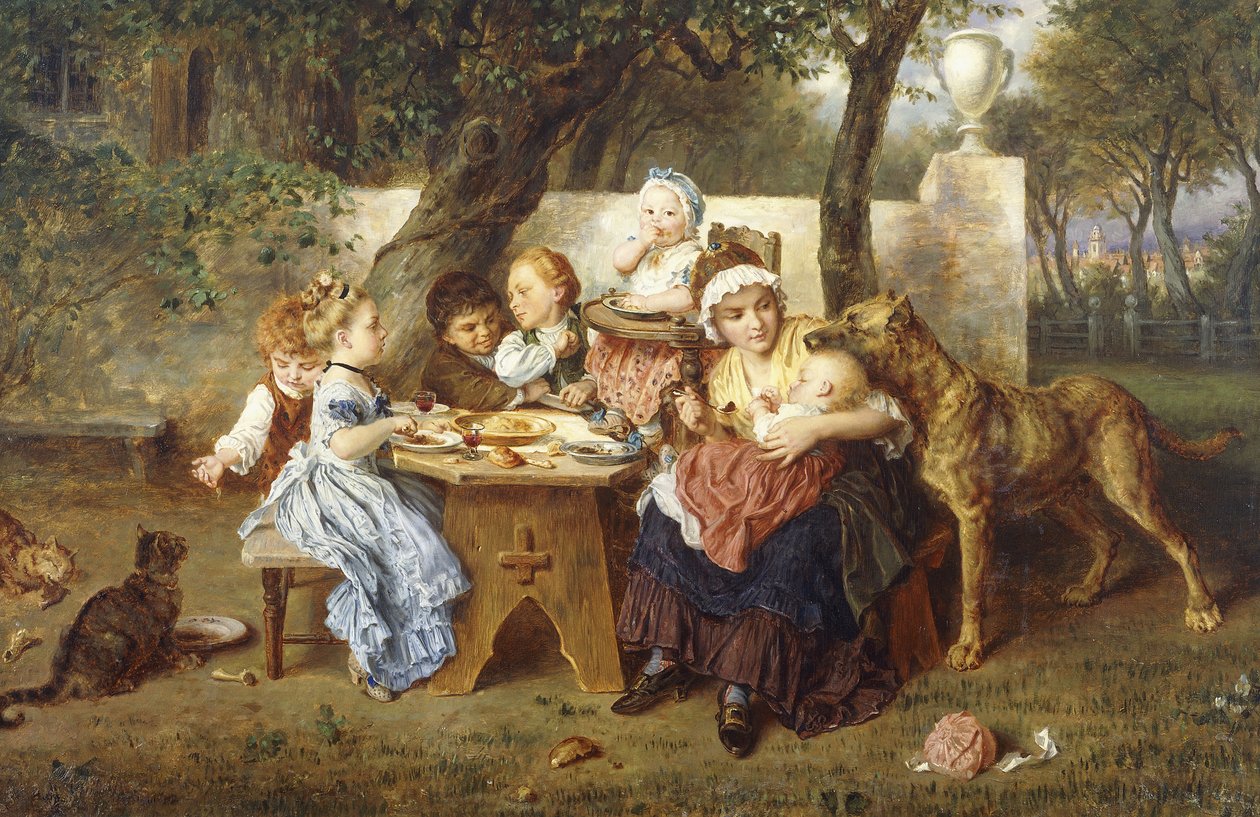 Födelsedagsfesten, av Ludwig Knaus