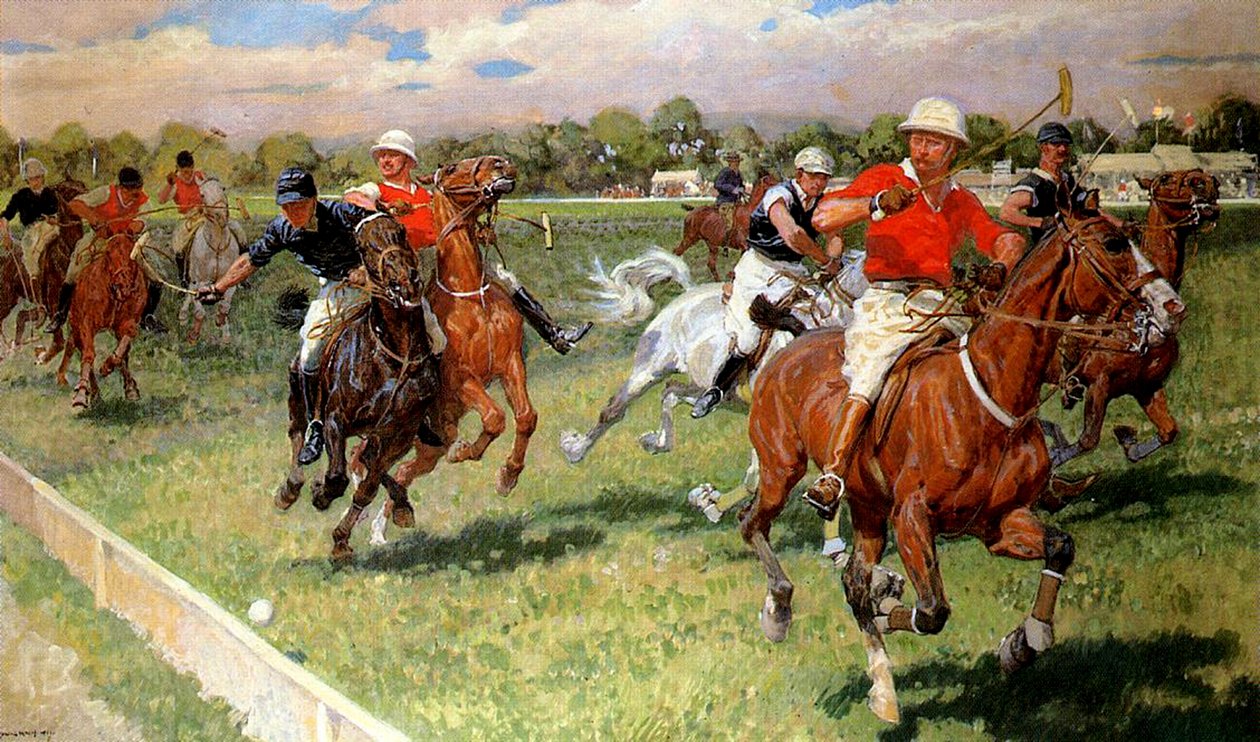 A Game of Polo, 1911 av Ludwig Koch