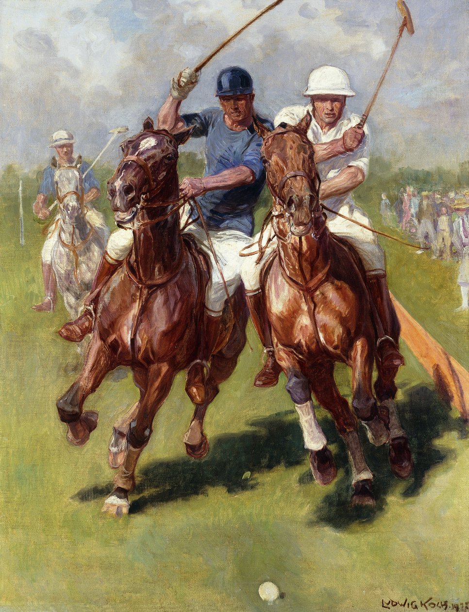 En polomatch av Ludwig Koch