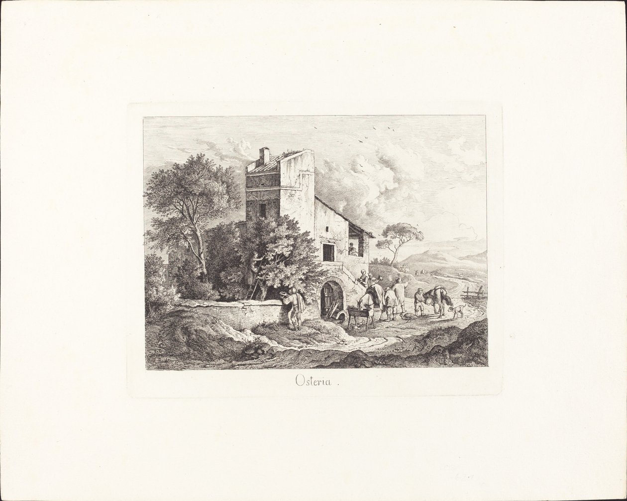 Osteria av Ludwig Richter