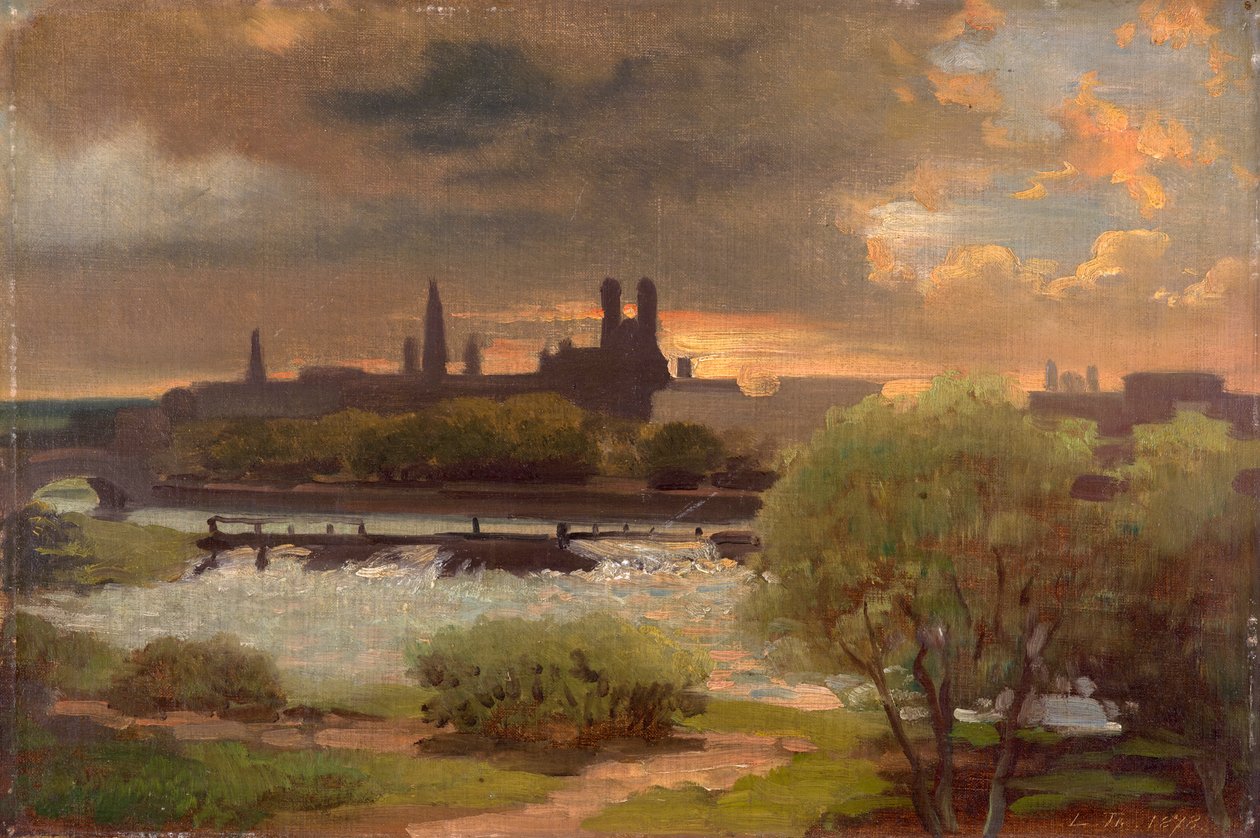 Utsikt över München av Ludwig Thiersch