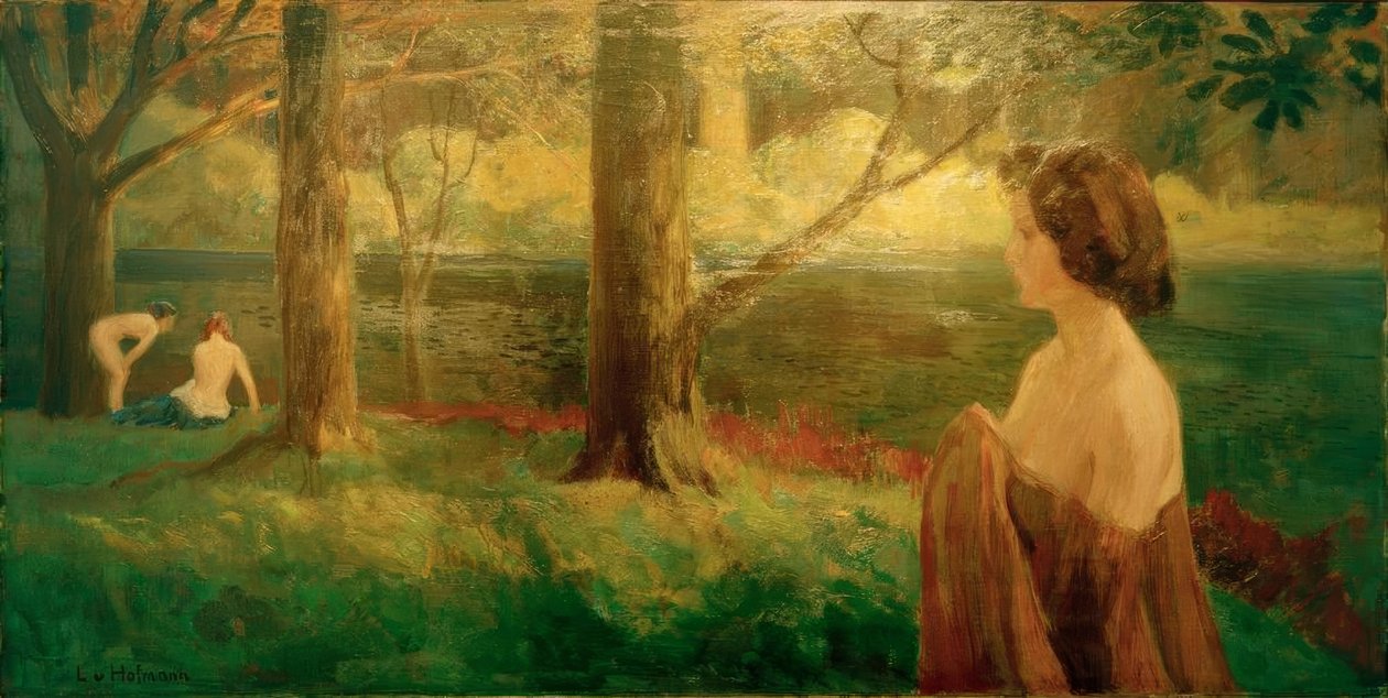Kvällssol av Ludwig von Hofmann
