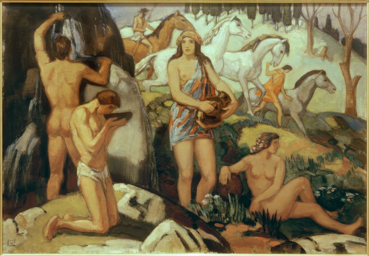 Vid källan av Ludwig von Hofmann
