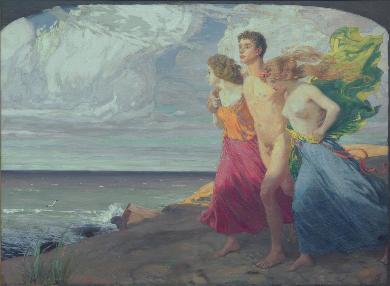 Vårstorm av Ludwig von Hofmann