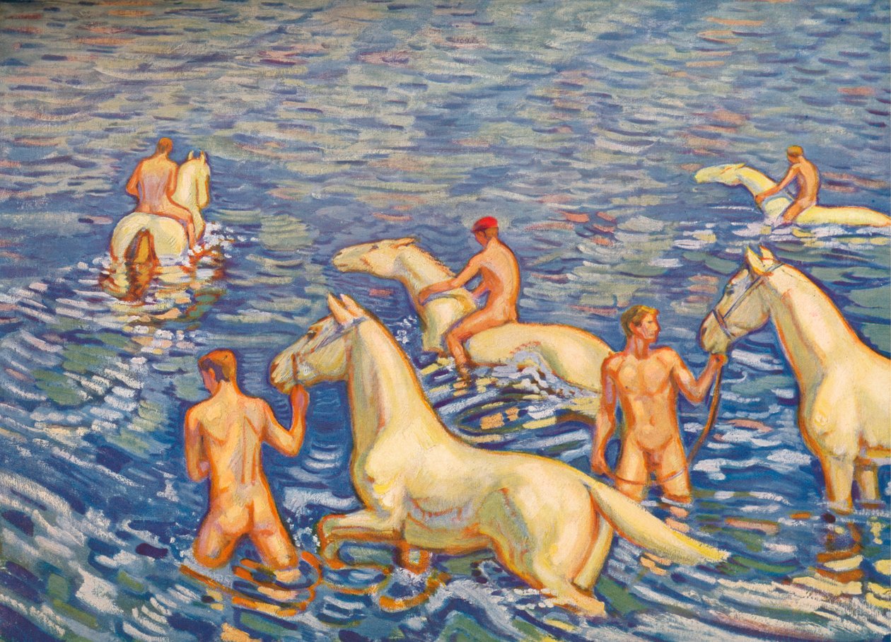 Sjöryttaren, c1915 av Ludwig von Hofmann