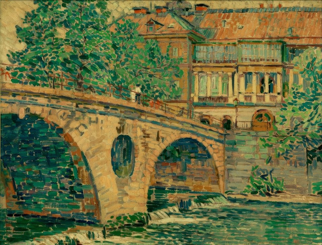 Weimar slottsbron av Ludwig von Hofmann