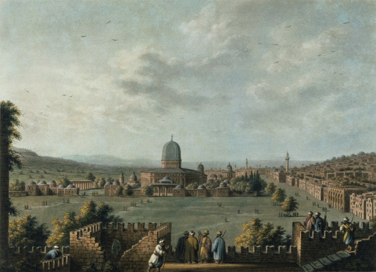 Salomons tempel, skylt 63 från "Views in the Ottoman Dominions", pub. av Robert Bowyer (1758-1834) 1810 (akvatint) av Luigi Mayer
