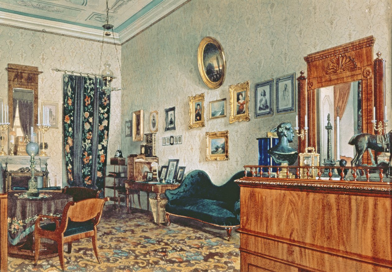 Mikhail Obreskoffs kontor, 1848 swed av Luigi Premazzi