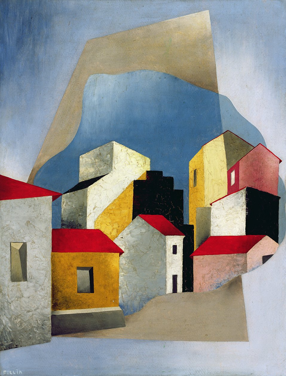 Hus vid Lerici, 1932-33 av Luigi Colombo Fillia