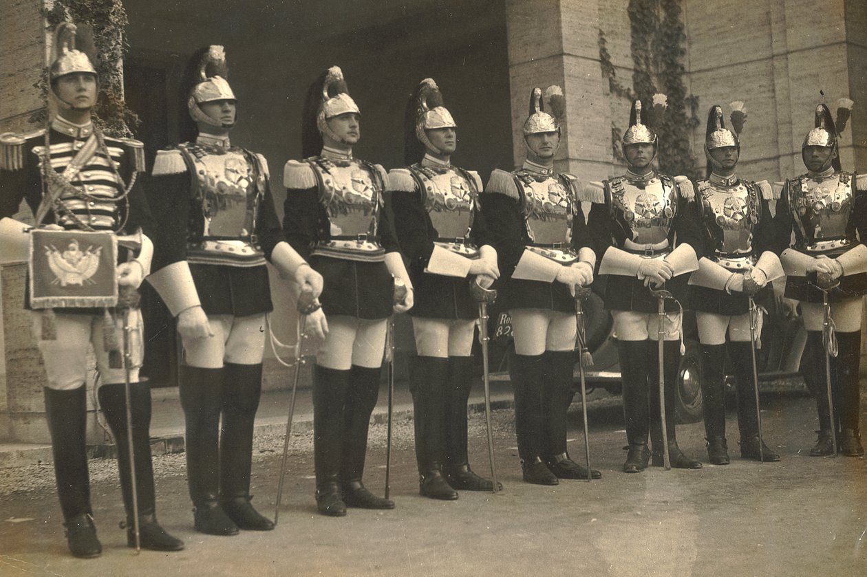 Grupp av cuirassiers (tunga soldater) av Luigi Leoni