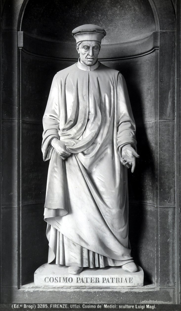 Staty av Cosimo de Medici av Luigi Magi