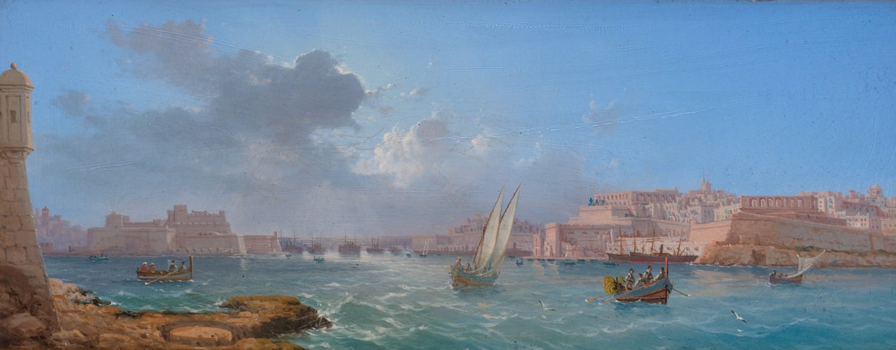 Grand Harbour, Valletta av Luigi Maria Galea