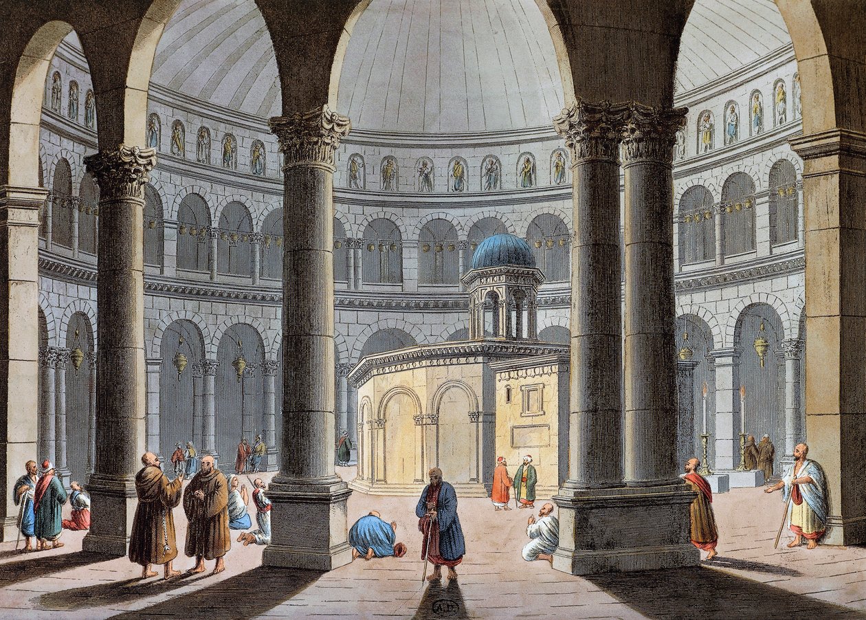 Heliga gravens kyrka, Jerusalem av Luigi Mayer