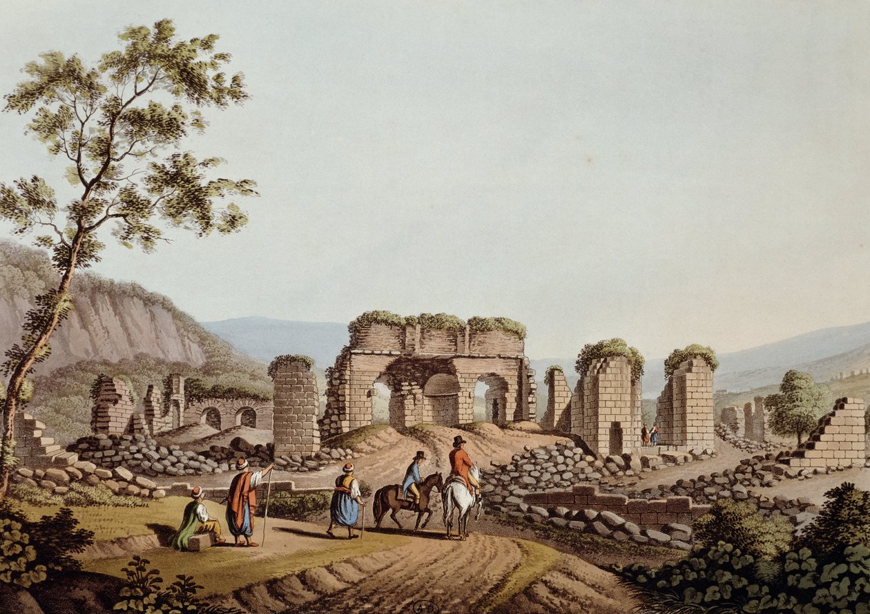 Rester av Dianas tempel i Efesos av Luigi Mayer