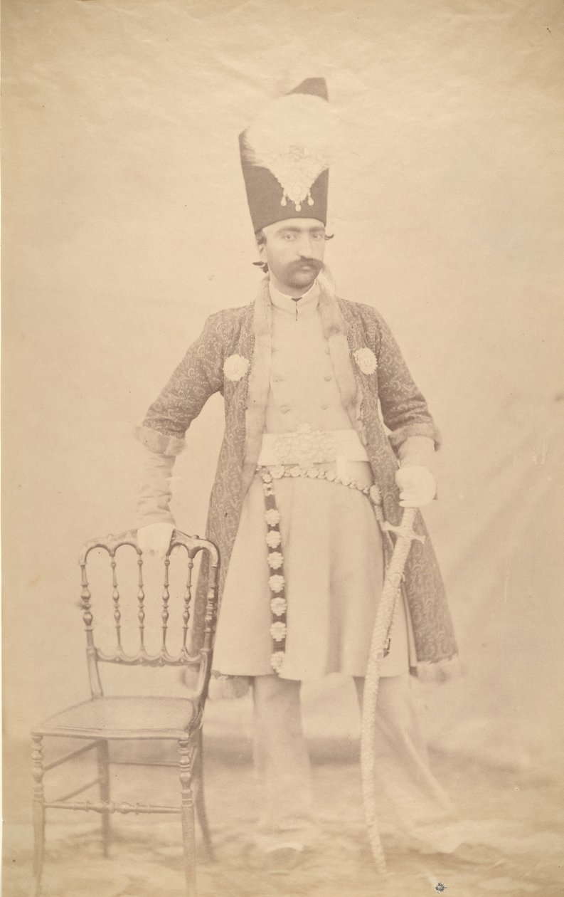 Nasiruddin Shah, ka. 1852-55. av Luigi Pesce