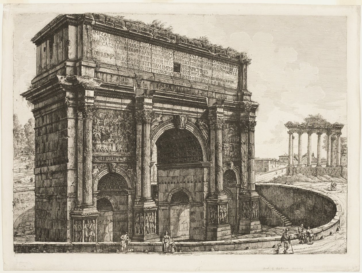 Septimius Severus båge av Luigi Rossini