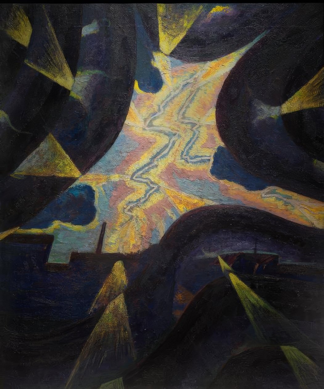 Force linjer / kraft av blixten av Luigi Russolo
