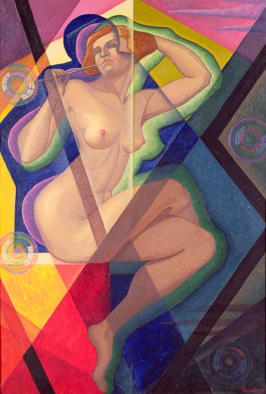 Kvinnan med såpbubblor av Luigi Russolo