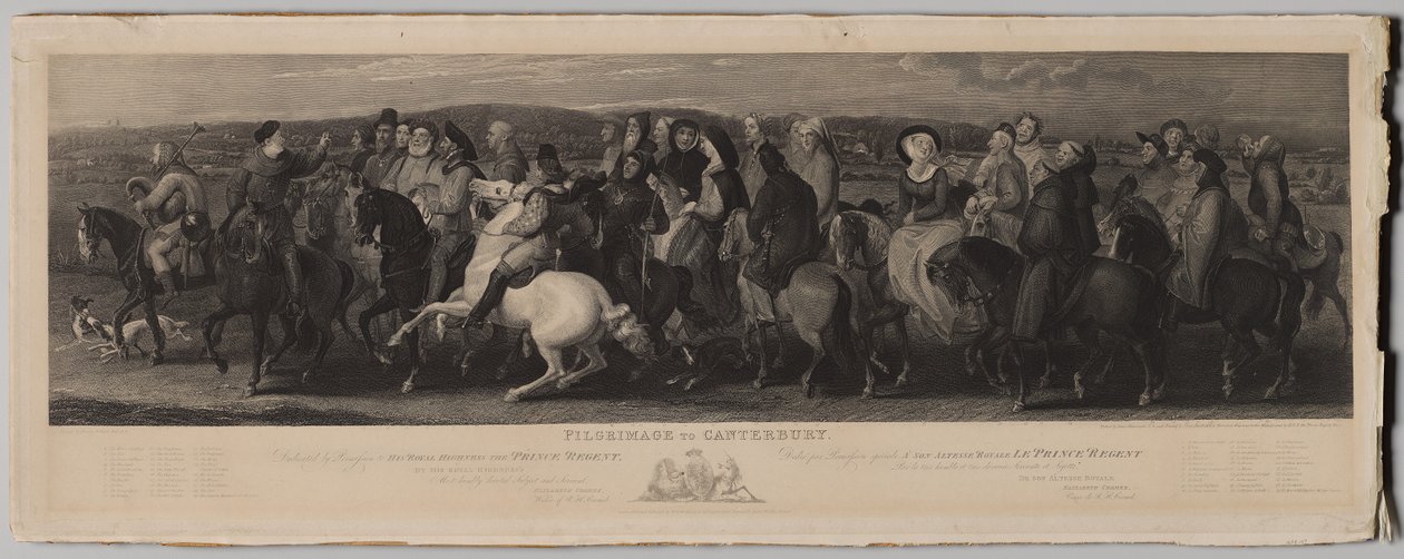 Pilgrimsfärd till Canterbury av Luigi Schiavonetti