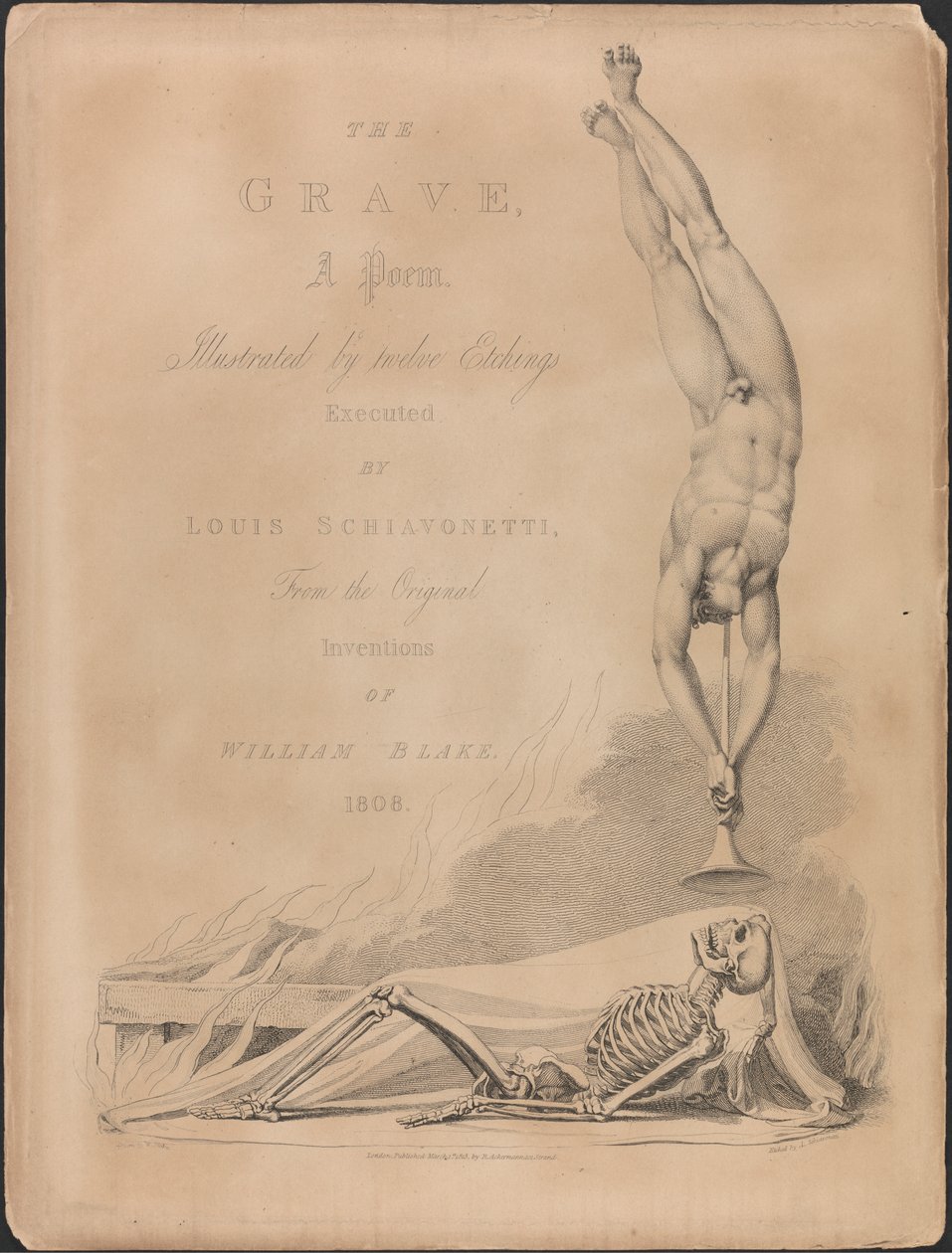 Robert Blair, The Grave, Titelsida av Luigi Schiavonetti