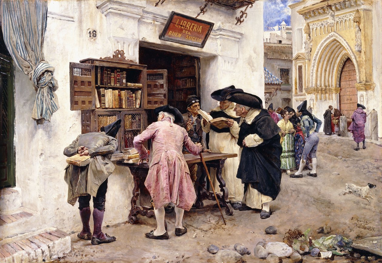 Bibliofilerna, 1879 av Luis Jimenez y Aranda