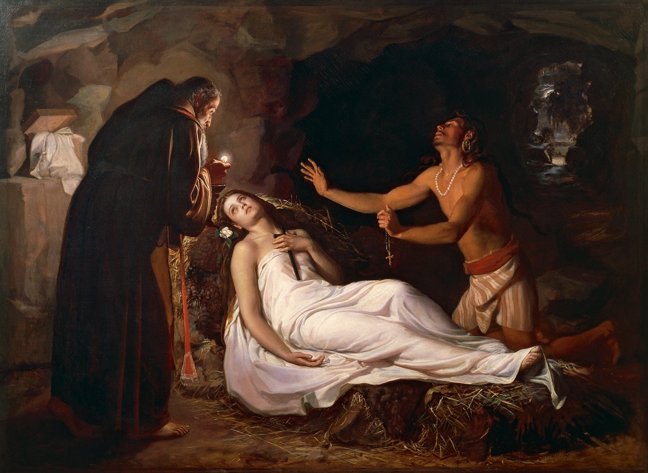 Atalas död,1800-talet (olja på duk) av Luis Monroy