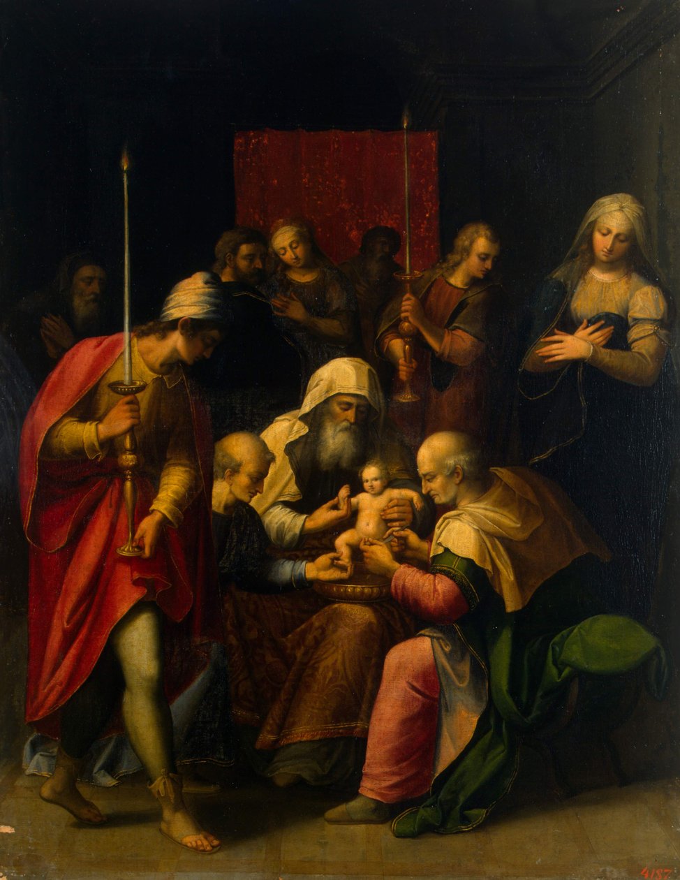 Omskärelsen, ca 1590 av Luis de Carvajal