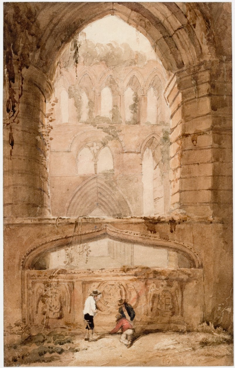 Interiör i Lanercost Priory (kroppsfärg) av Luke Clennell