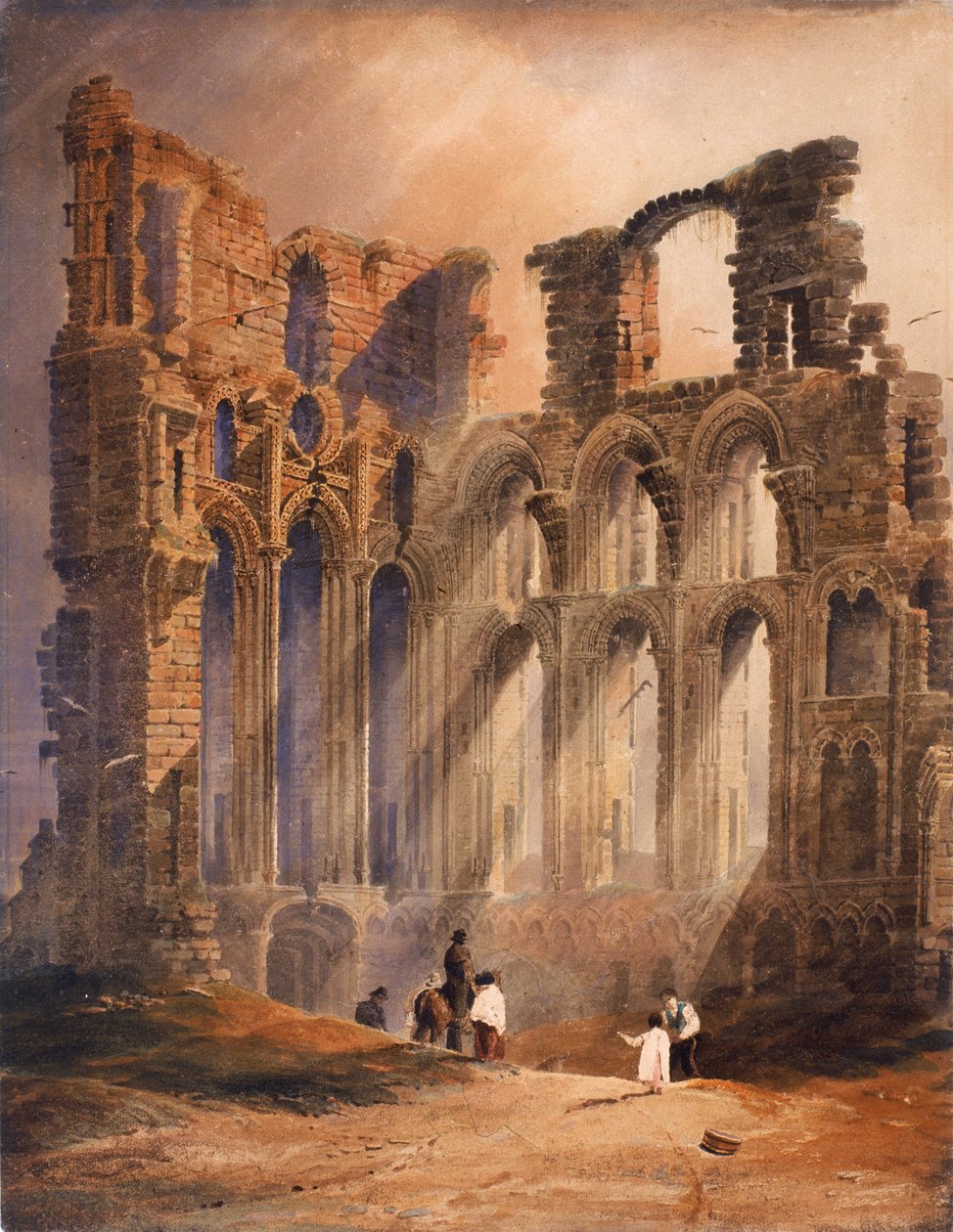 Tynemouth Priory (färg) av Luke Clennell