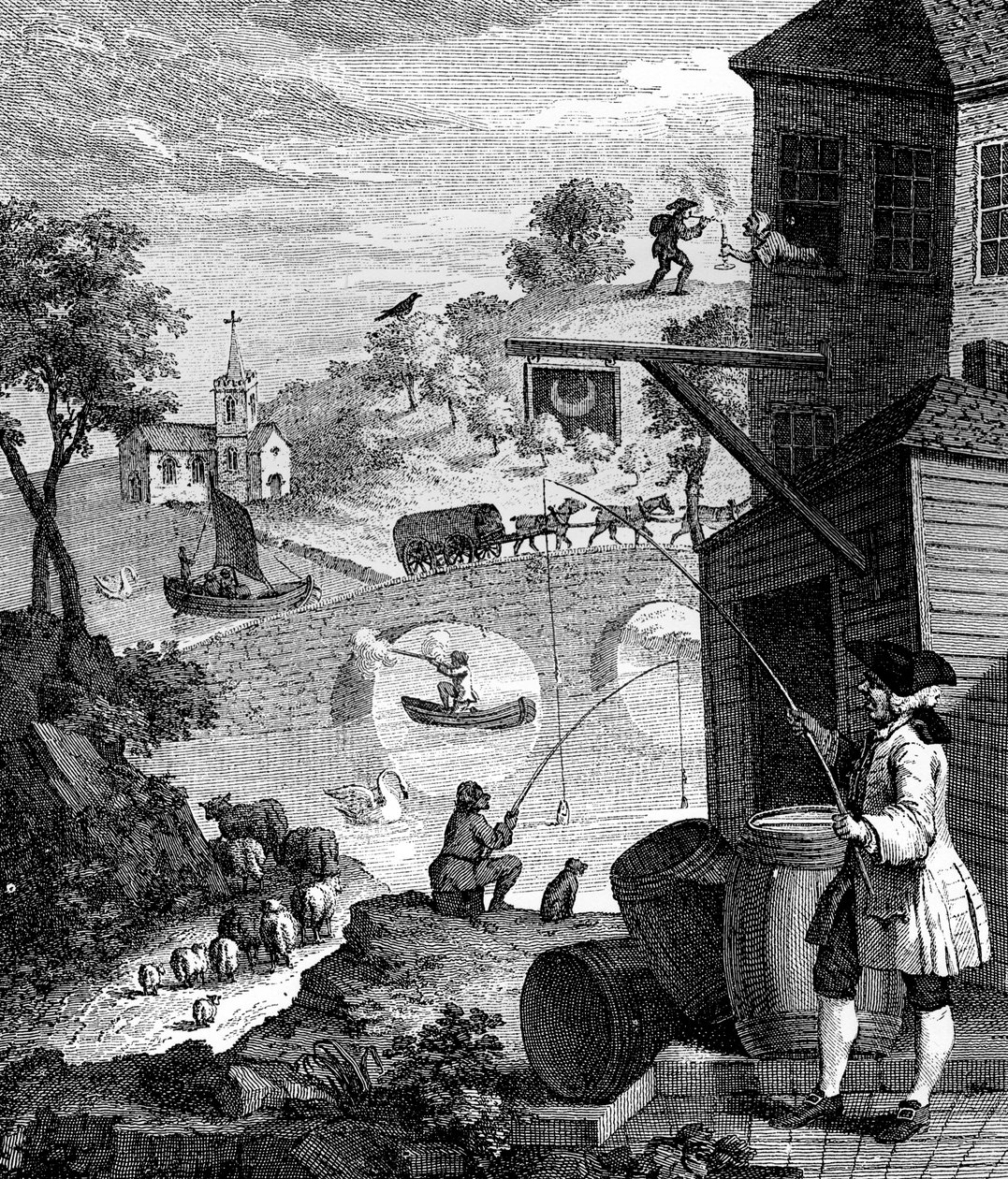 Falskt perspektiv, 1753 av Luke Sullivan