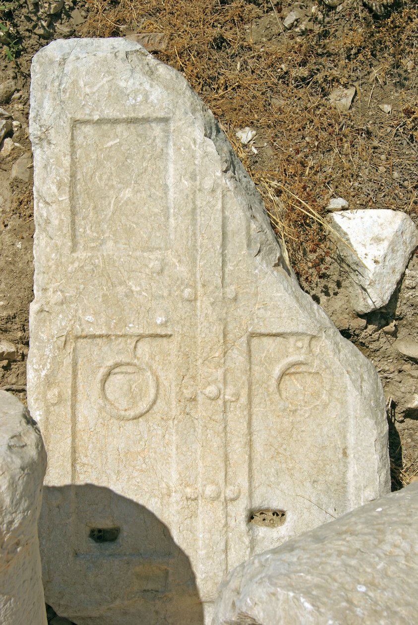 Snidade dörröppningar, Xanthos, Turkiet av Lycian