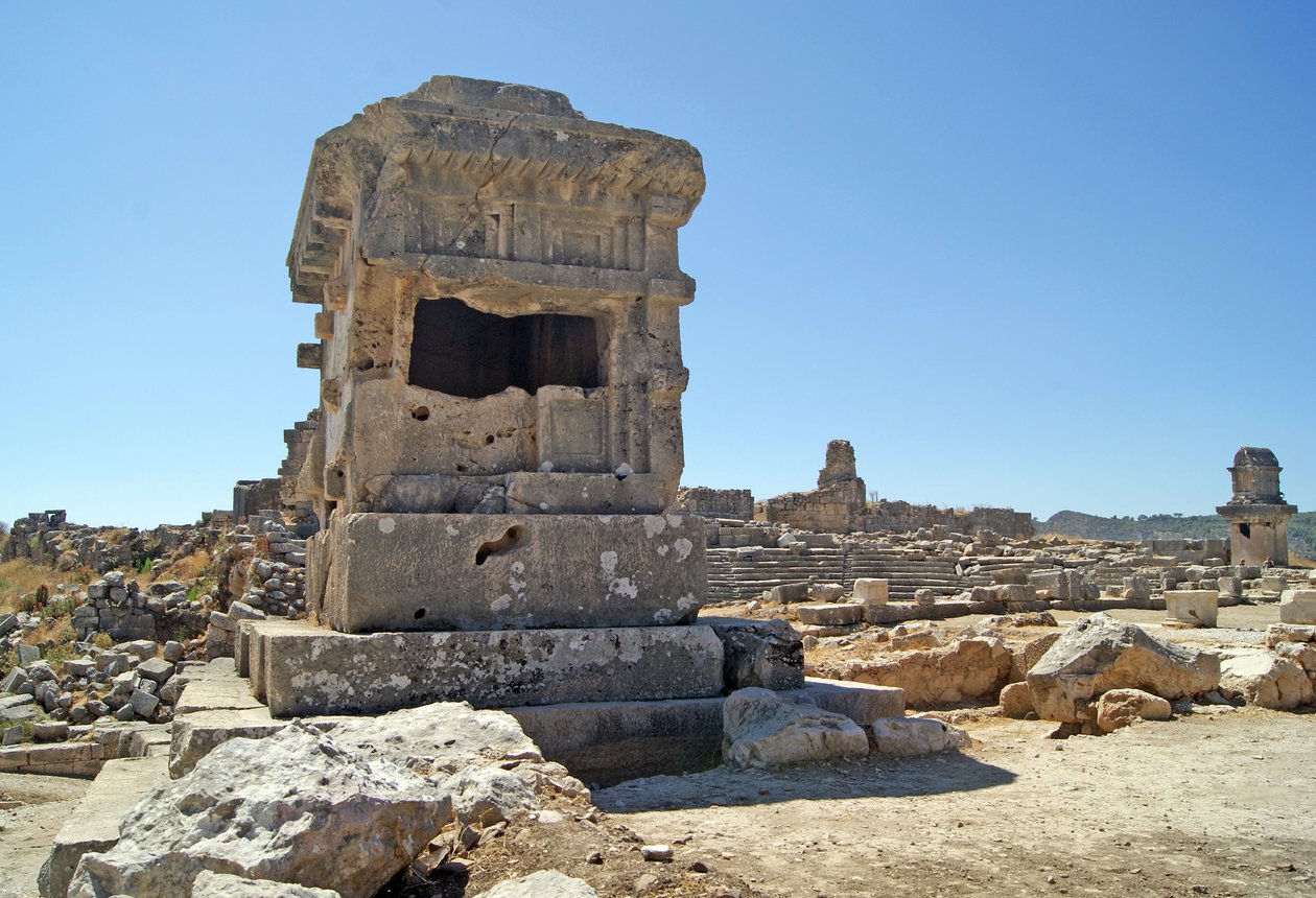 Pelargrav, Xanthos, Turkiet av Lycian