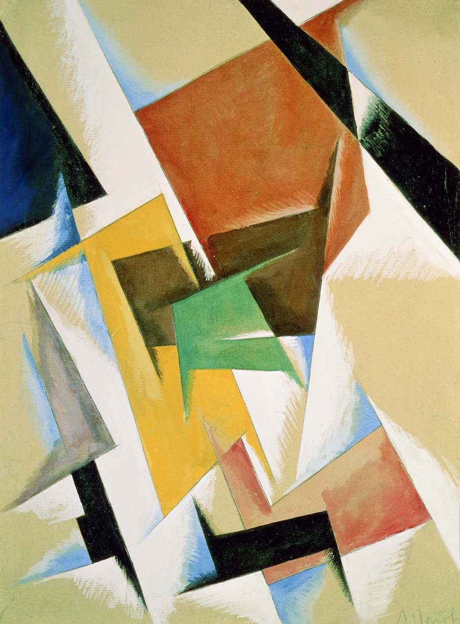 Komposition, 1921 sverige av Lyubov Sergeevna Popova