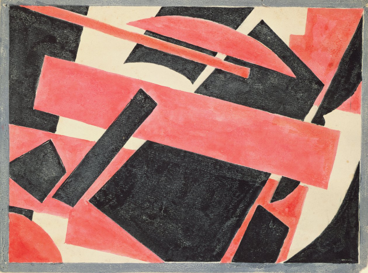 Utan titel (komposition), 1918 av Lyubov Sergeevna Popova