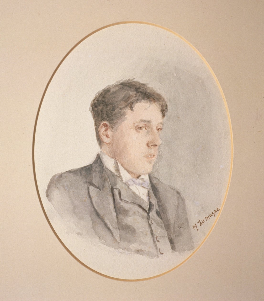 Porträtt av Arnold Bennett (1867-1931) av M. Dumayne