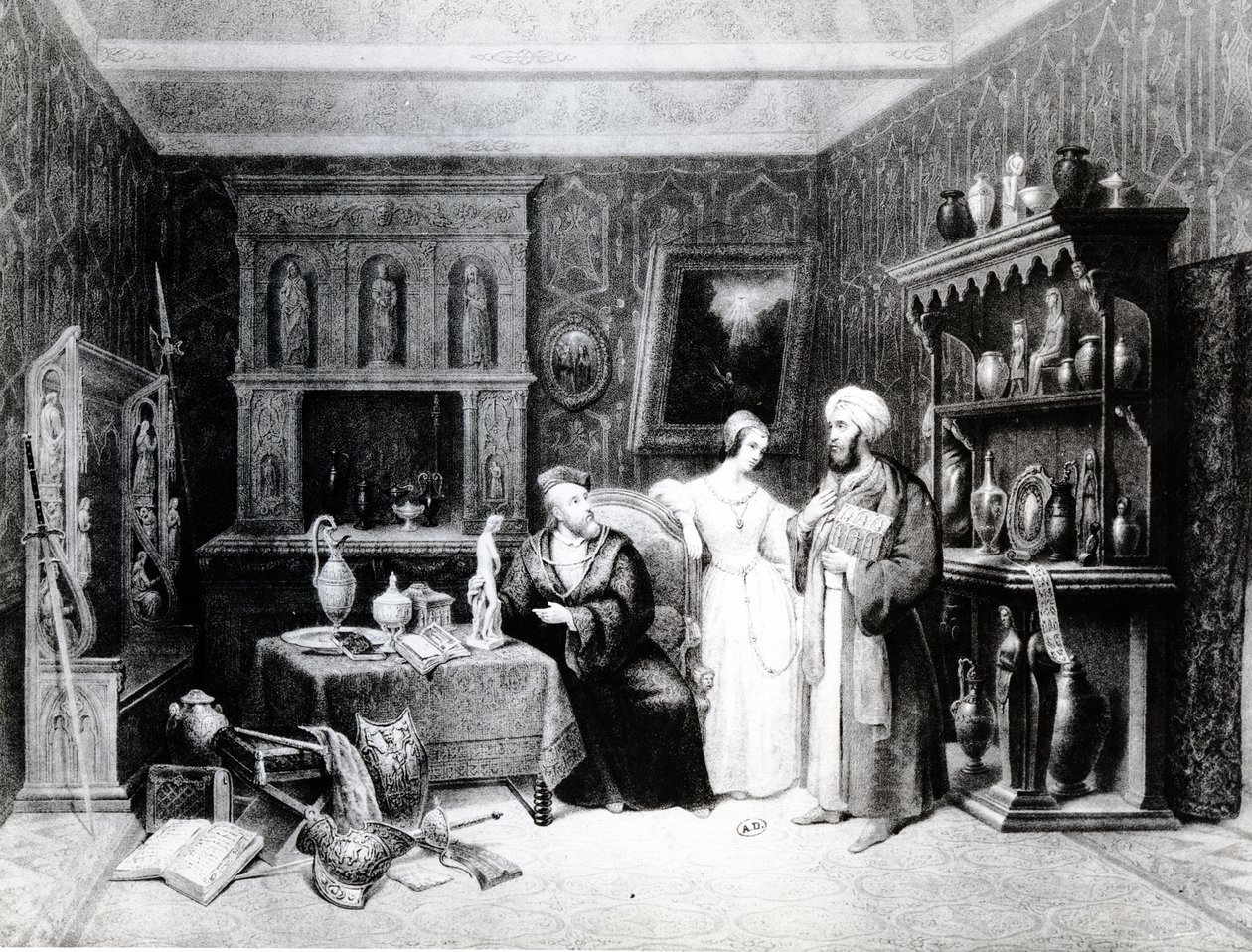 Antikvarien, c.1830 av M. Renoux