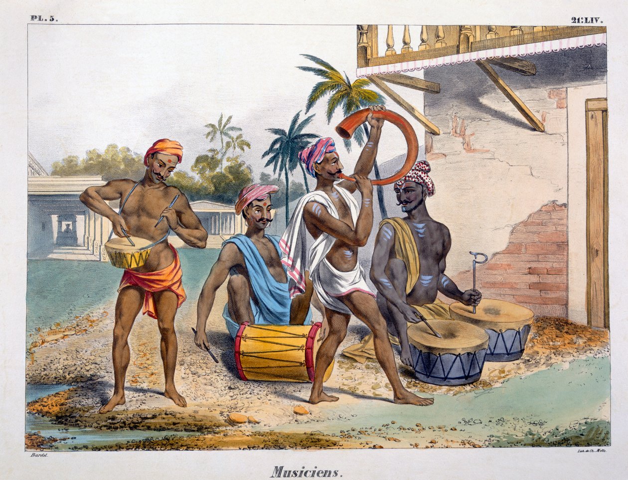 Musiker, 1827-35 av M.E. Burnouf