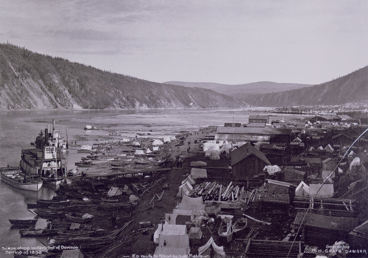 Dawson City på våren av M.H. Craig