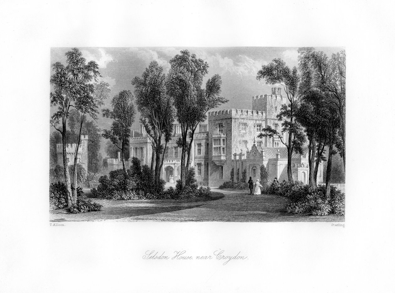 Selsdon House nära Croydon, 1800-talet. av M. J. Starling