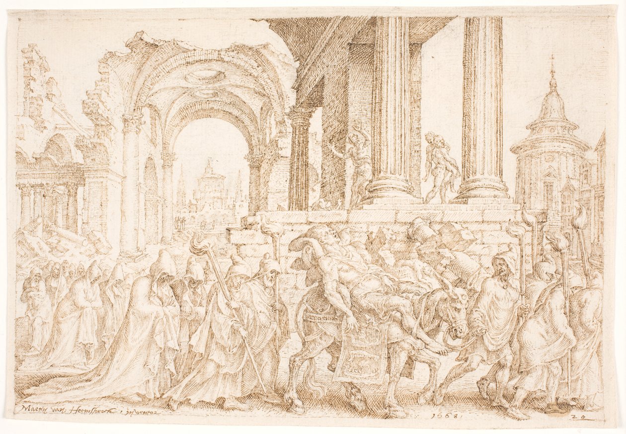Simsons begravning av Maarten van Heemskerck
