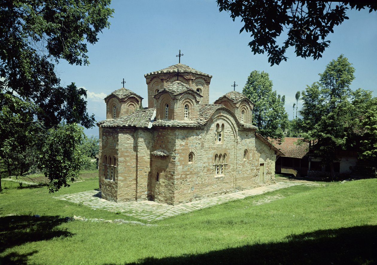 Monastery Church of St. Pantaleimon, byggd c.1164 av Macedonian School