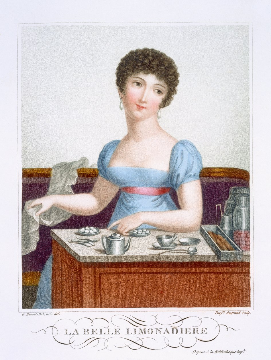 Den vackra lemonadmaskinen, c.1816 av Madame G. Busset Dubruste