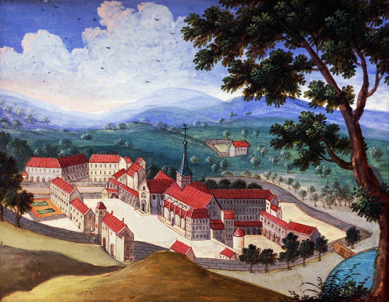 Port-Royal-des-Champs kloster av Madeleine (attr. to) Boullogne