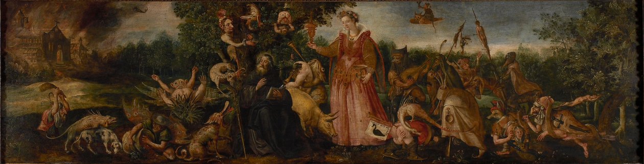 Sankt Antonius frestelse, 1585-1590. av Maerten Vos de