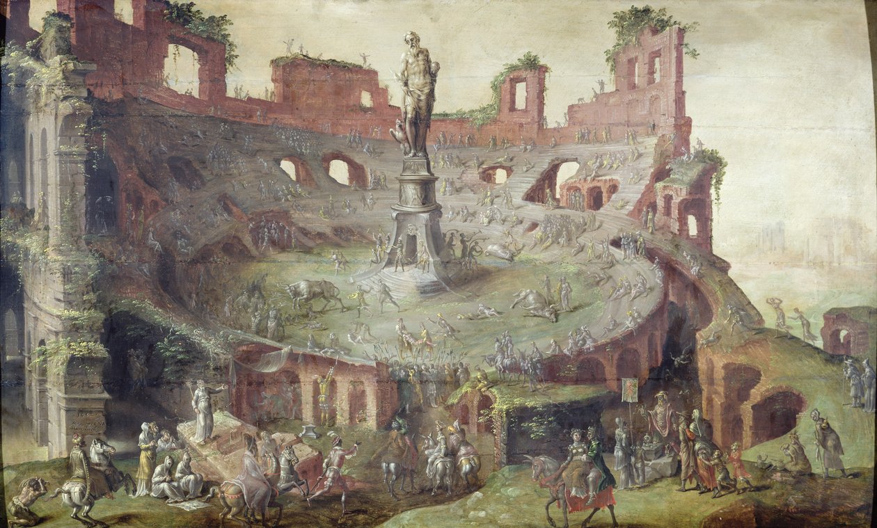 Antik tjurfäktning, 1552 av Maerten van Heemskerck