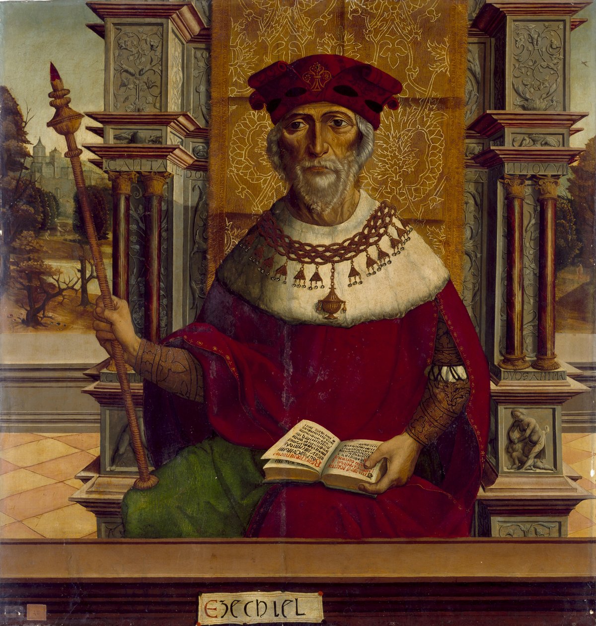 Profeten Hesekiel, ca. 1525 av Maestro de Becerril