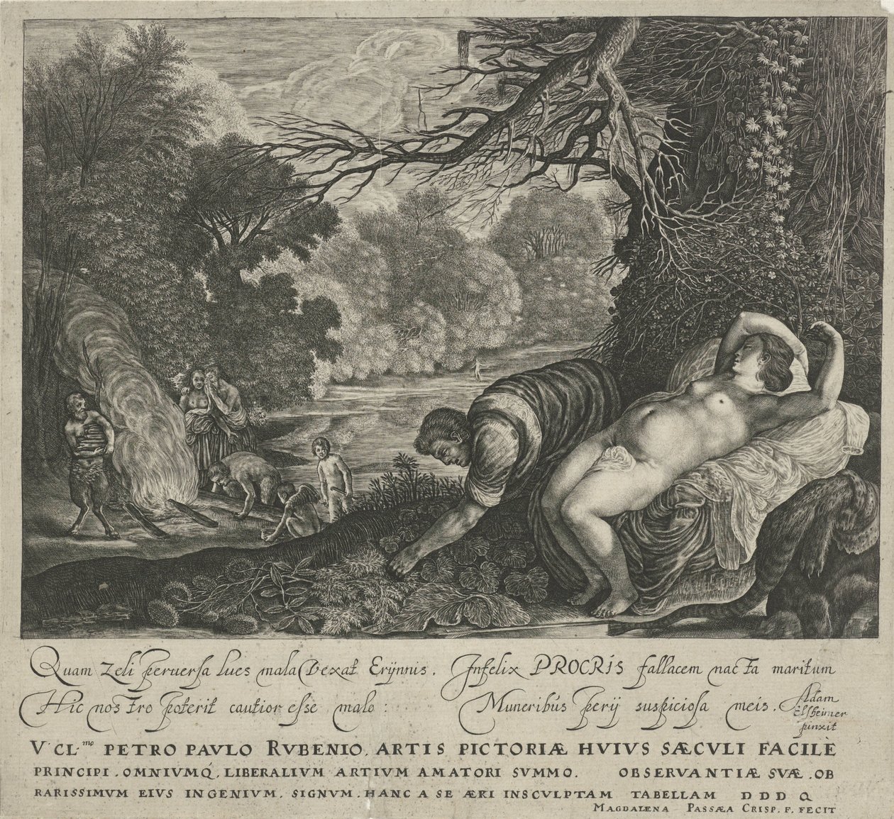 Cephalus en Procris av Magdalena van de Passe