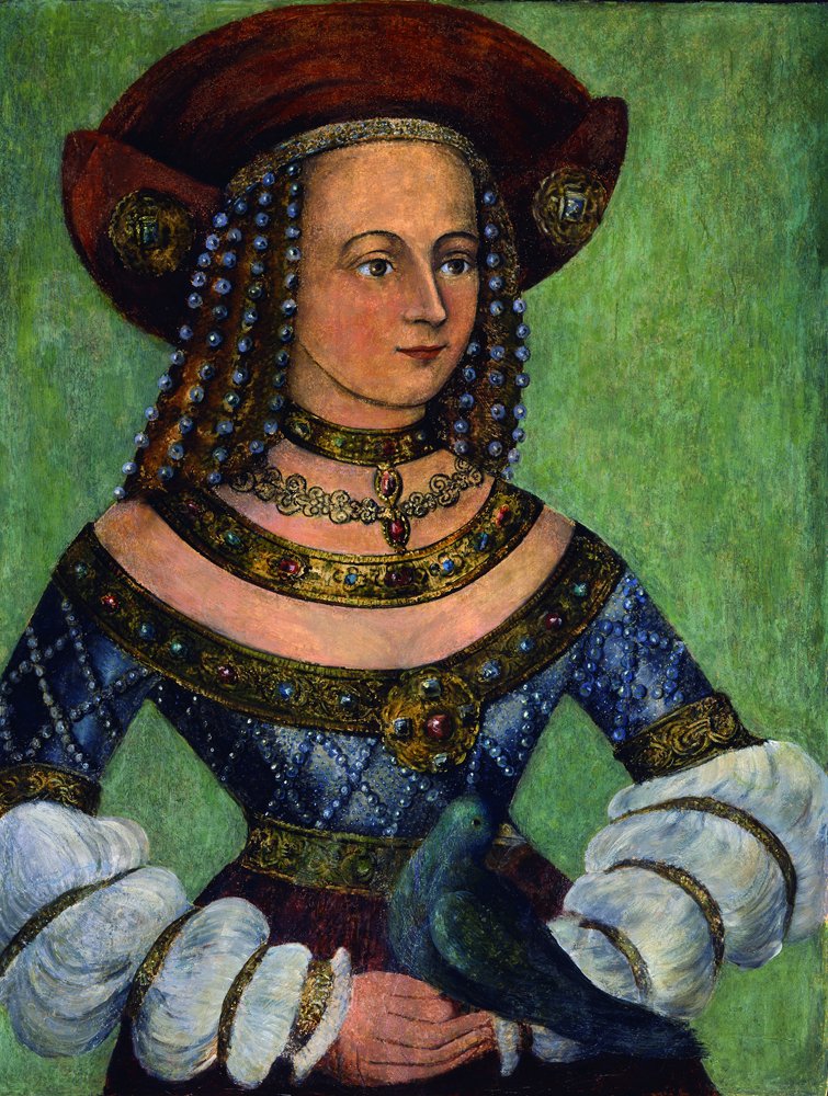 Portrait of Jadwiga Jagiellon. av Nicolaus Alexander Mair von Landshut