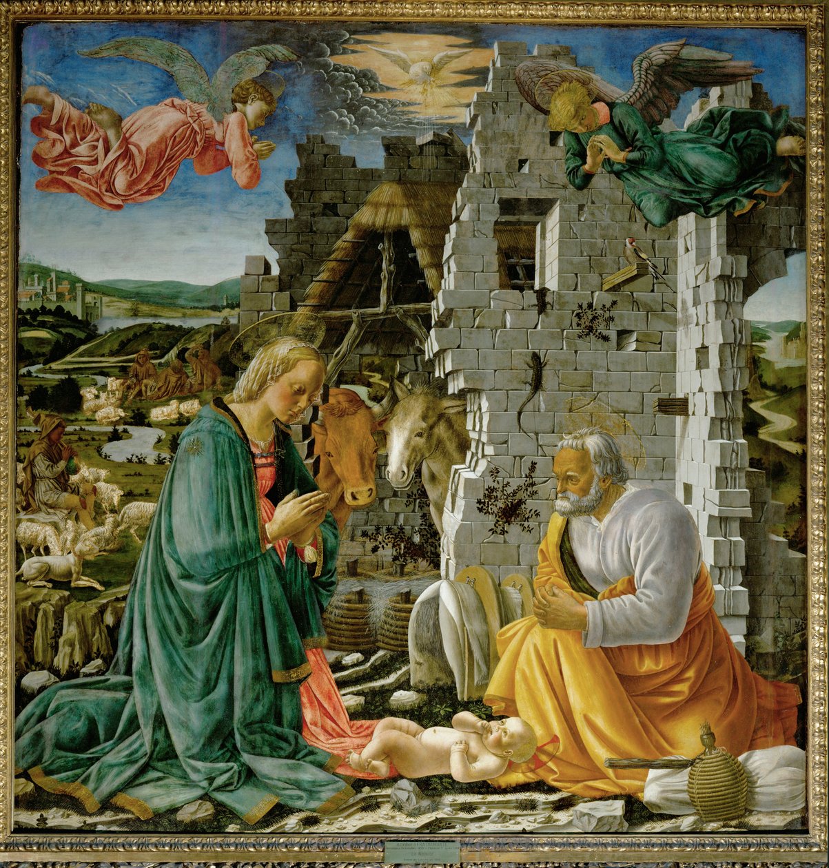 Födelsekyrkan ... av Maitre de la Nativite du Louvre